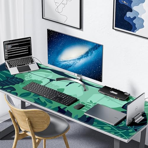 Sous-main d'ordinateur 140x50 cm LL-COEUR tapis de bureau large - 3