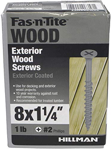 Tornillos para Madera con Epoxi Exterior Gris #8 x 1-1/4", Paquete de 181 miniatura 4