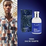 Ted Baker Original Skinwear Woda toaletowa dla mężczyzn Drzewno-aromatyczny zapach z limonką, bergamotką, drzewem sandałowym, bursztynem, cytrusami, Męski spray koloński dla niego, 3,4 uncji / 100 ml