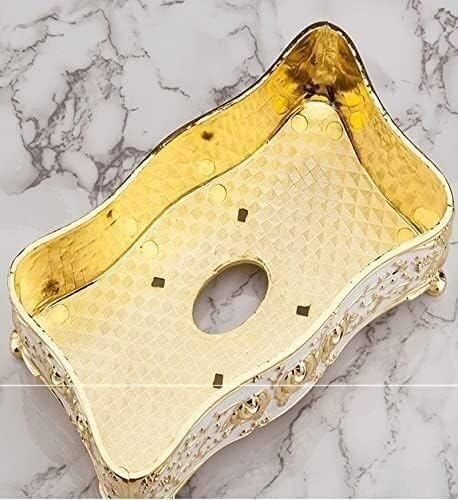Tissue Holder Dispenser, Tissue Holder， Tissue Box Bedroom Office Desk Tissue Box Universal Family Hotel car Storage Paper Towel(Color:Gold)(Color:Gold)