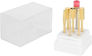 Brocas de unhas, conjunto de 7 peças de polimento de pedicure cabeça de moagem de liga de tungstênio máquina de manicure acessório Efile broca de unhas unhas cutícula manicure ferramentas de pedicure