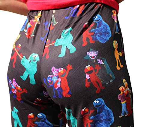 Image of BRIEF INSANITY Sesame Street Character Pajama Pants for Men & Women - Soft Loose-Fit Lounge Bottoms with Side Pockets