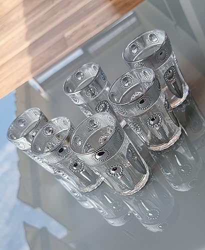 PYN 6 vasos para te arabes vasos de cristal marroqui para te multicolor