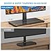 PERLESMITH Universal TV Stand Table Top TV Base for 32-82 inch LCD LED OLED 4K Flat Screen TVs-Height Adjustable TV Mount Stand with Tempered Glass Base, VESA 600x400mm, Holds up to 99lbs PSTVS11