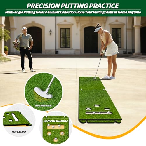 5x4ft Dual-Mode Golf Hitting&Putting Mat 1.0in Indoor Outdoor Practice Turf by WICTTISPOSI - Used condition - Image 5