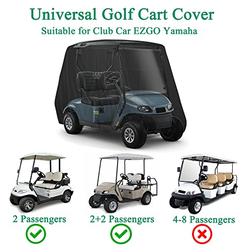 Golf Cart Covers 2-4 Passengers 400D Golf Cart Storage Cover For Windproof Waterproof Sunproof Dustproof Golf Cart Cover #TOP4