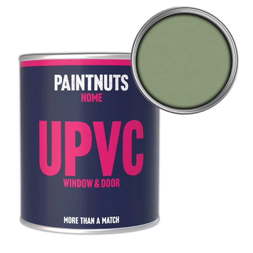 Paintnuts Pale Green Upvc Window & Door Paint - Ral-6021 - Gloss 1 Litre Tin