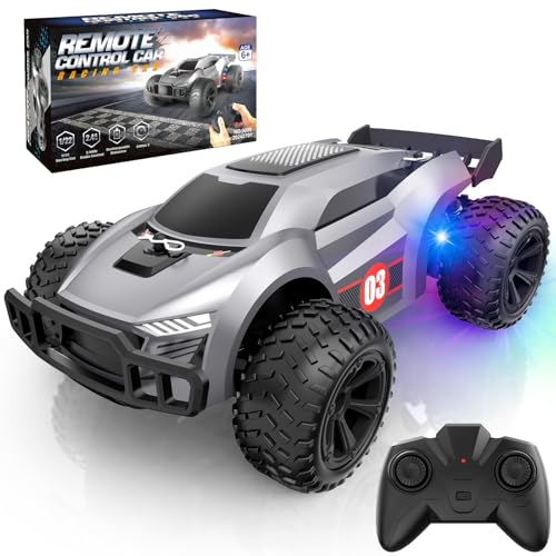 Voiture Télécommandée Tout Terrain, 1/22 Monster Truck Camion Telecommande 2,4GHz Voiture Course Radiocommandée Enfant Jouet Garçon Fille 6+ Ans RC Car...