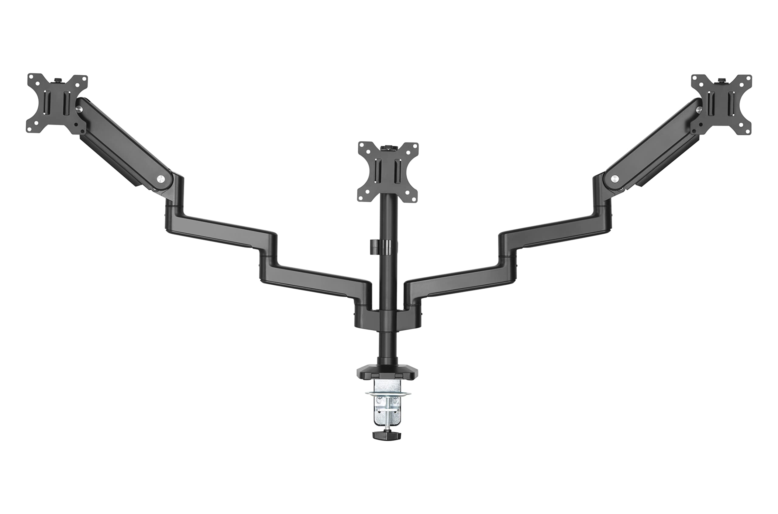 HALTERUNGSPROFI OFFICE-GS736A Support de table triple pression de gaz pour écrans LED LCD jusqu'à 27" VESA 75 x 75 100 x 100