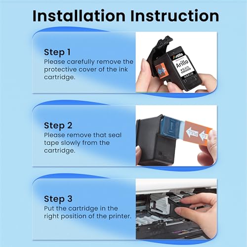 Image of 245XL 246XL Ink Cartridge Replacement for Canon 245XL 246XL Combo Pack | PG-245XL CL-246XL for Pixma MG2500 TS202 MX490 MX492 MG2522 TR4520 TR4522 TS3122 TS3322 Printer (Black, Color)