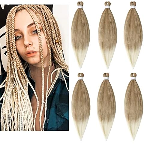 TAOYEMY Pre Stretched Braiding Hair 26 Zoll 6 Packungen Easy Crochet Braids Hair Haarverlängerung Yaki-Textur Synthetik Haare Extensions Cover