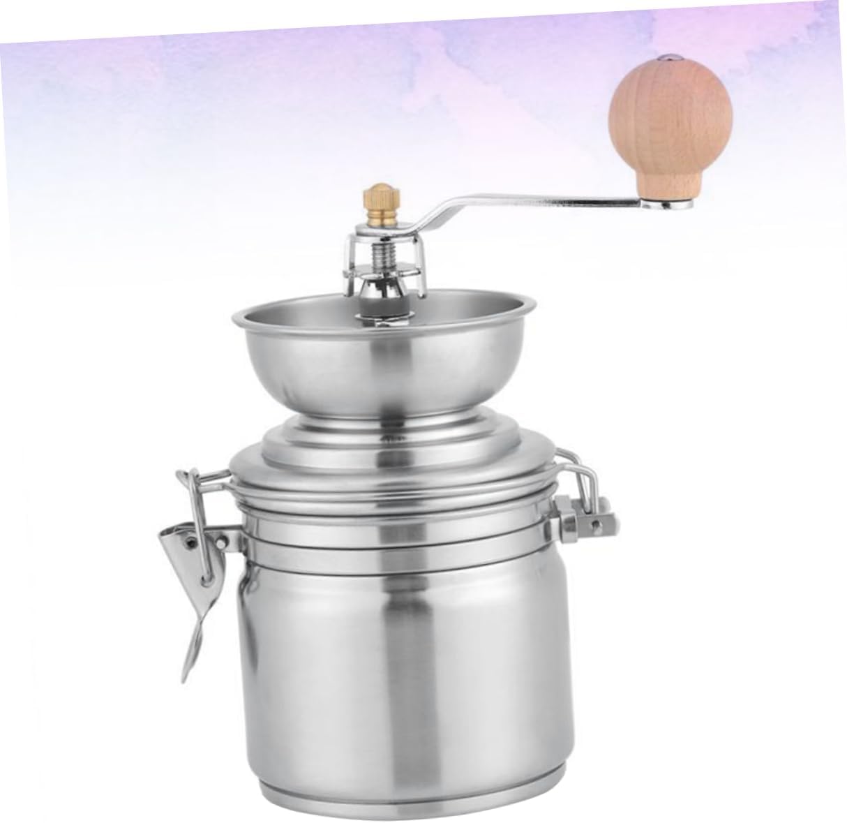 ABOOFAN Manual Coffee Bean Grinder Stainless Conical Burr Mill for Spices Kitchen Cafe Use Easy to Operate Design Compact Portable for Home Travel