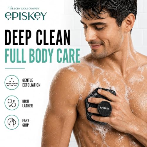 Image of Episkey Daily Duo Silicone Face & Body Scrubber Combo | Premium Soft Silicone Exfoliating Scrubbers for Deep Cleansing, Dead Skin Removal & Gentle Massage | Reusable, Hygienic, Quick Dry | 2-Piece Set (Face + Body)