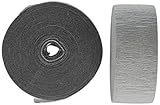 4 ROLLS Crepe Paper Streamers 290 ft Total-Made in USA (Gray)