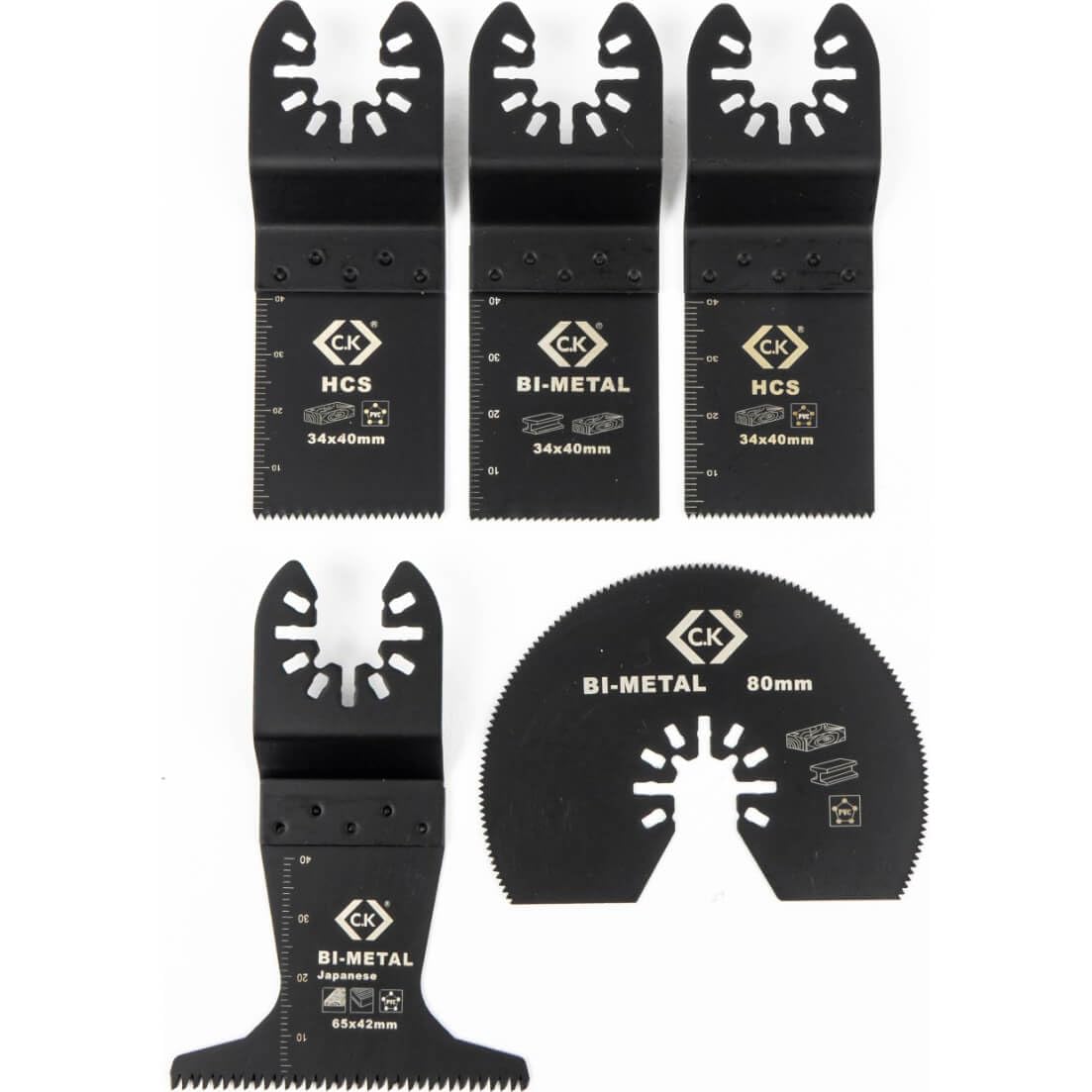 C.K T0870 - Set di 5 lame multiuso