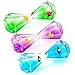 YUE Motion Liquid Motion Bubbler Floating Sea Creatures, Diamond Shaped Liquid Timer for Fidget Toy,Autism Toys, Children Activity, Calming Relaxing and Home Ornament (Purple Liquid with Duck Toys)