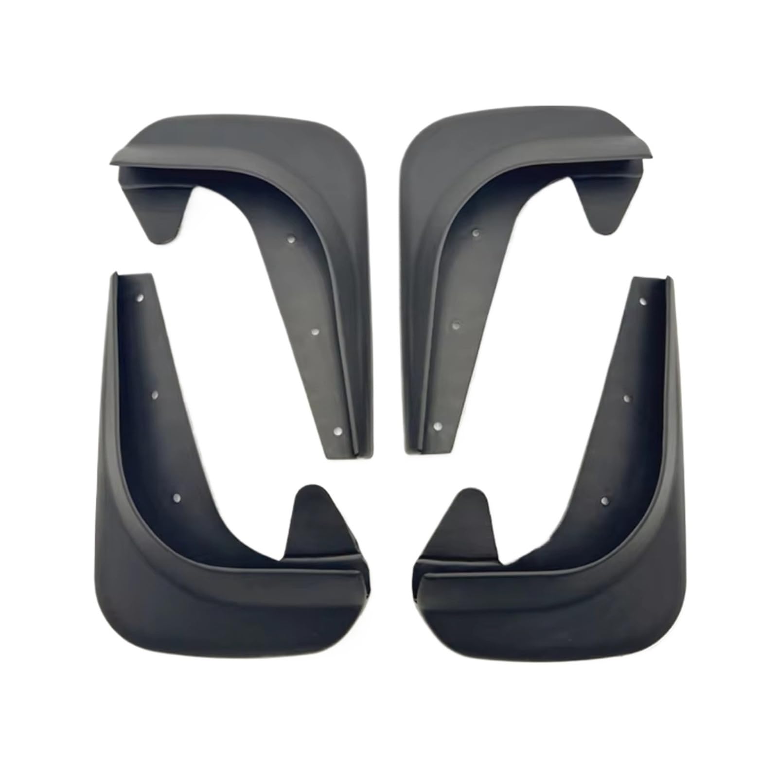 Aletas Barro Para Universal SUV Truck 4 Piezas Neumático Guardabarros Contra Salpicaduras Tornillo Incluido Protector Rueda Delantera Trasera Faldillas Antibarro Guardabarros