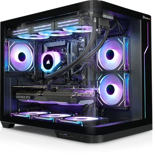Kiebel Gaming PC Panorama Curve IX, AMD Ryzen 7 9800X, 64GB DDR5-6000, GeForce RTX 5080 16 GB GDDR7, 2TB M.2 SSD, WLAN, Bluetooth, Windows 11 [187168]