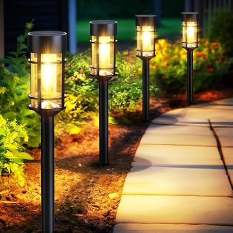 Mancra 8 Pack Solar Pathway Lights Cover