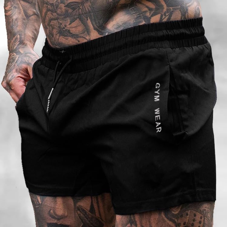 maytopia Men’s Athletic Running Shorts 5 Inch Quick Dry Workout Gym Shorts Lightweight Bodybuilding Pants with Pockets - Image 3