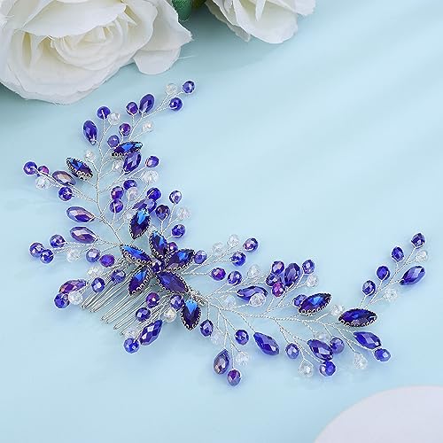 Accesorio para el cabello Denifery con cristales azules miniatura 4