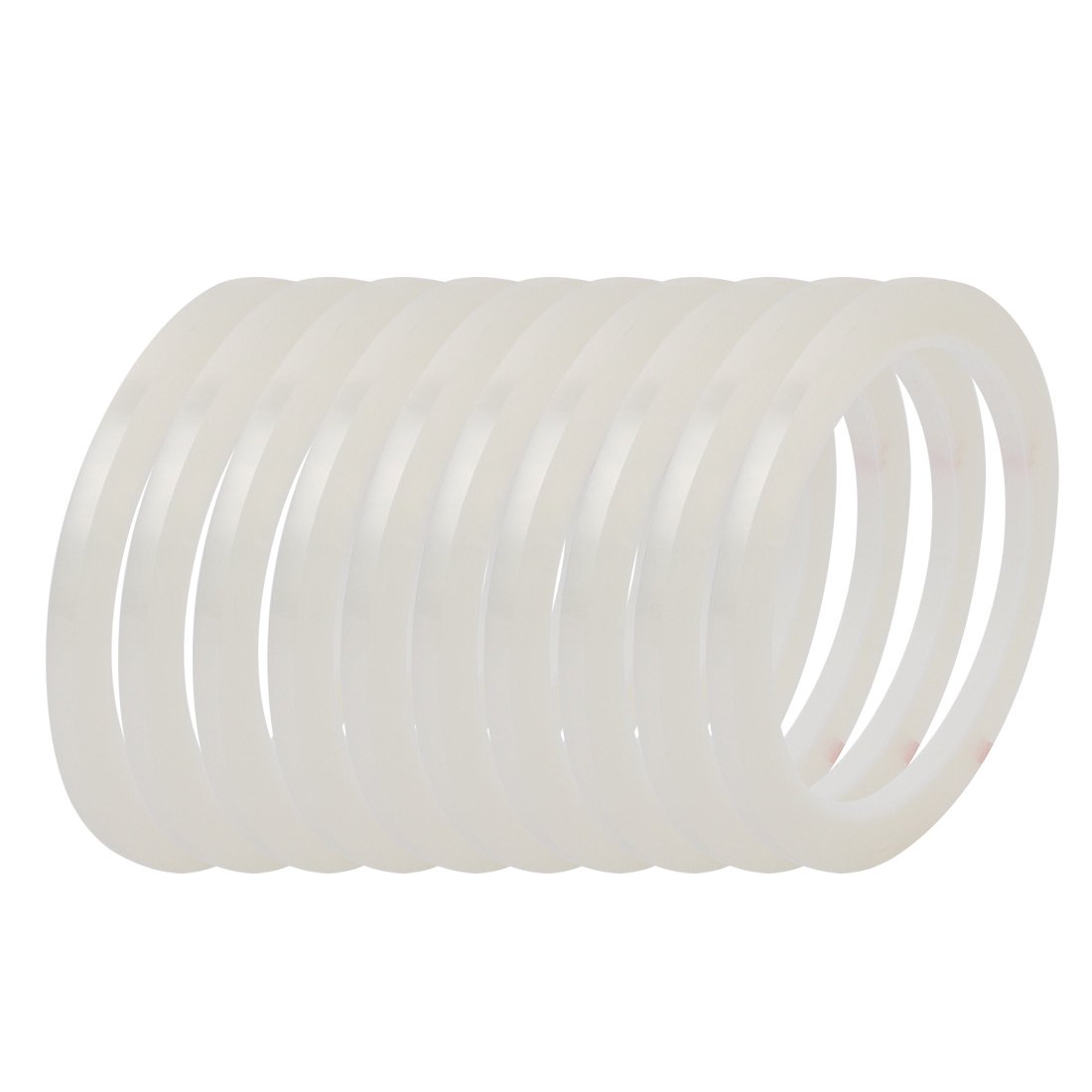 Aexit 10Pcs 5mm Electrical equipment Width 164ft Length Single-side Electrical Insulated Adhesive Tape White