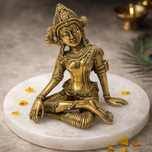 Image of Brass Indra Dev Idol, Vastu Remedy for Management & Success