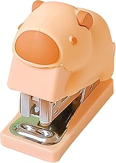 Grapadoras pequeñas de ABS con grapas, grapadoras de agarre erogónico, grapadora portátil pequeña con capacidad para 5 hojas, máquina grapadora de oficina