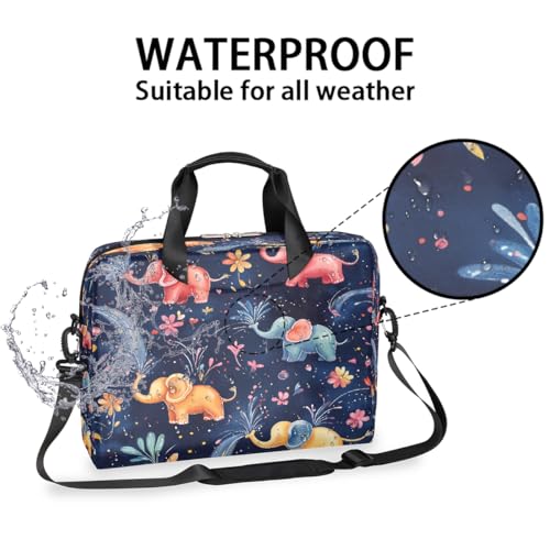 Bolsa para portátil con diseño colorido de elefante miniatura 3