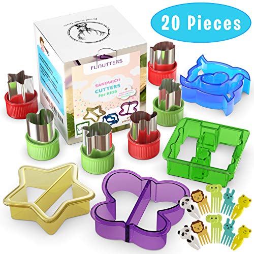 Sandwich Cutters for Kids - 20 pcs/set - Mini Cookie Cutters Shapes