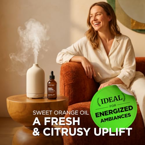 Image of 100% Pure Orange Essential Oil - 4 Fl Oz - Orange Oil for Hair, Skin, Diffuser, Aromatherapy & DIY Candle Making Scent