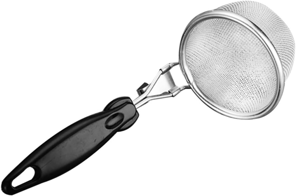 Kitchen Strainer Spoon Stainless Steel with Long Handle and Hook