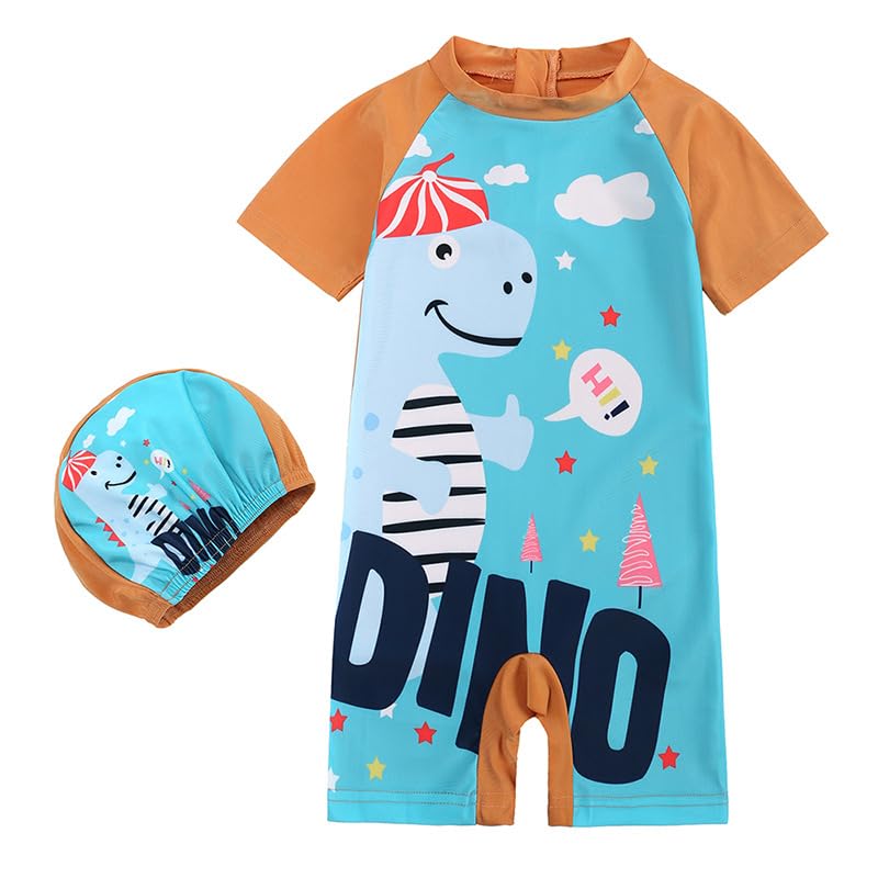 Image of Baby Bucket Swimsuit for Boys | Swimwear with Cap | Swimming Costume | Swimwear and Beachwearr