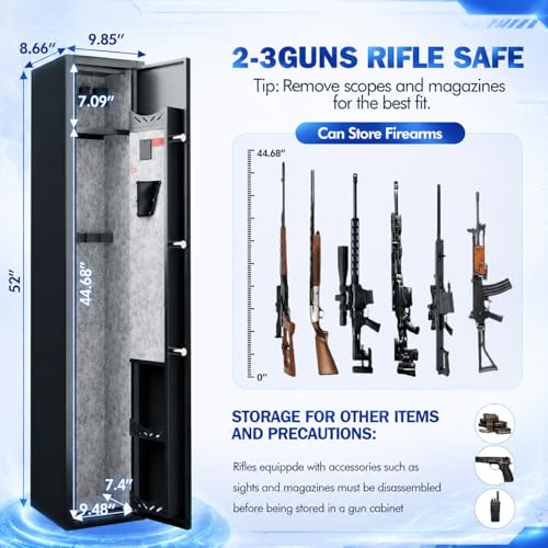 Image of 2-3 Gun Safe,gun safe for rifles and pistols, Digital Access Safe