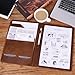 Jack&Chris Leather Portfolio, A4 Document Folder Legal Pad Padfolio, Professional Writing Letter Notepad Clipboard Sleeve Organizer, Resume Folio Binder for Men&Women,JC1823