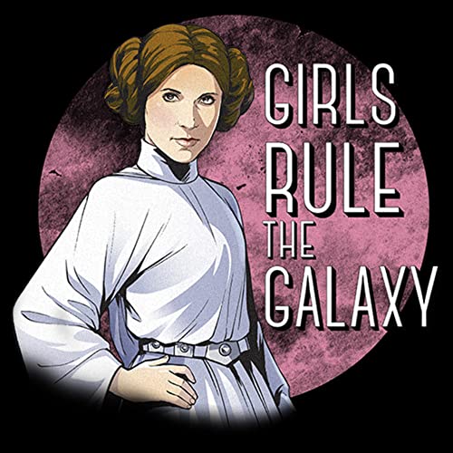 STAR WARS Girl's Princess Leia Girls Run The Galaxy Cartoon T-Shirt2