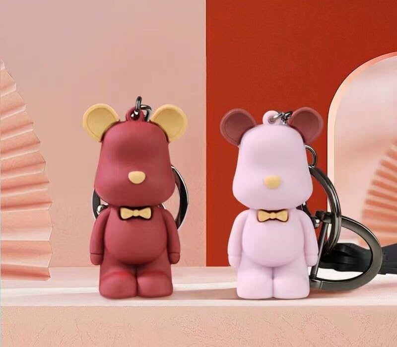 Image of Keychain for Kids & Adults | Cute Pendant Teddy Bear Keyring for Girls & Boys | Trendy Designer Keychain for Gifting | Stylish Teddy Keyring for Bags, Keys & Accessories