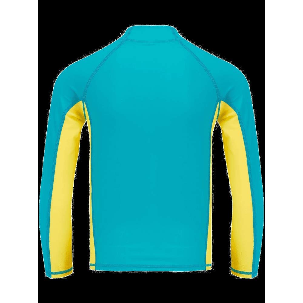 Animal Kids Junior Ragazzi Fontaine Maniche Lunghe Quick Dry Rash Vest Top Bluebird Blue UPF 50+