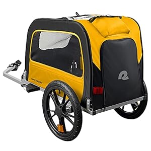 Retrospec-Rover-Waggin-Pet-Bike-Trailer-Small-Medium-Sized-Dogs-Bicycle-Carrier-Foldable-Frame-with-16-Inch-Wheels-Non-Slip-Floor-Internal-Leash - Cucciolini Doodles   Retrospec-Rover-Waggin-Pet-Bike-Trailer-Small-Medium-Sized-Dogs-Bicycle-Carrier-Foldable-Frame-with-16-Inch-Wheels-Non-Slip-Floor-Internal-Leash