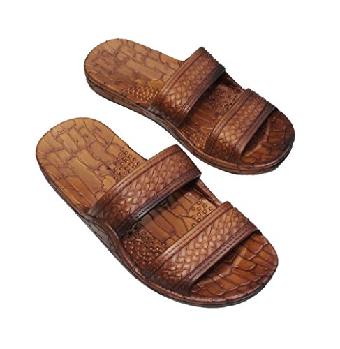 Hawaii Brown and Black Jesus sandals (Small Kid/Big Kid)3