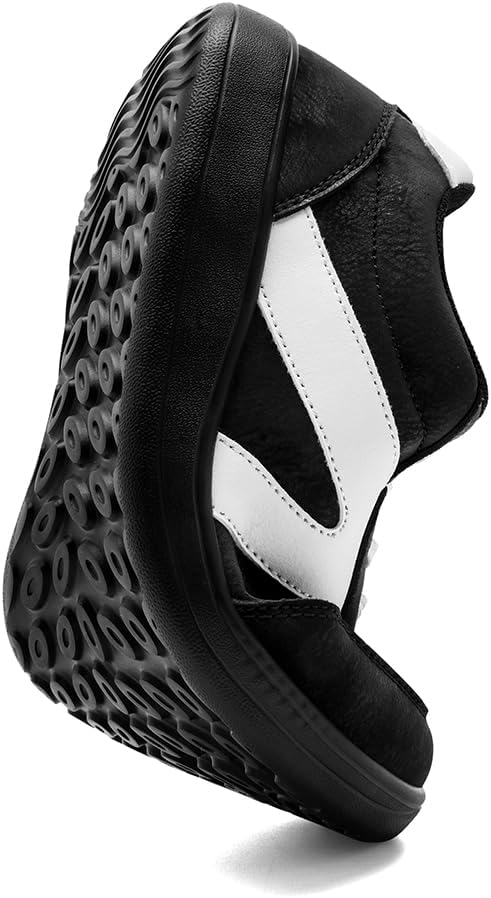 Womens Walking Shoes Slip On Sneakers Tennis Shoes Running Sport Workout Gym Shoes Athletic Non Slip Lightweight Breathable Fashion Casual Shoes for Travel WorkBlack_White US 6