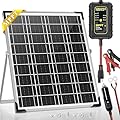 SUNAPEX 15W MPPT Solar Battery Charger Maintainer, 12V Waterproof Solar Panel Trickle Charger with MPPT Controller for Car, Motorcycle, Boat, Marine, RV, Trailer, Tractor,Truck, etc