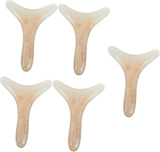 BESTOYARD 5 Peças Placa De Raspagem Placa De Guasha Raspador De Rosto Placa De Guasha Massageador De Raspagem Ferramenta De Massagem Gua Sha Ferramentas Faciais Ferramenta De Massagem