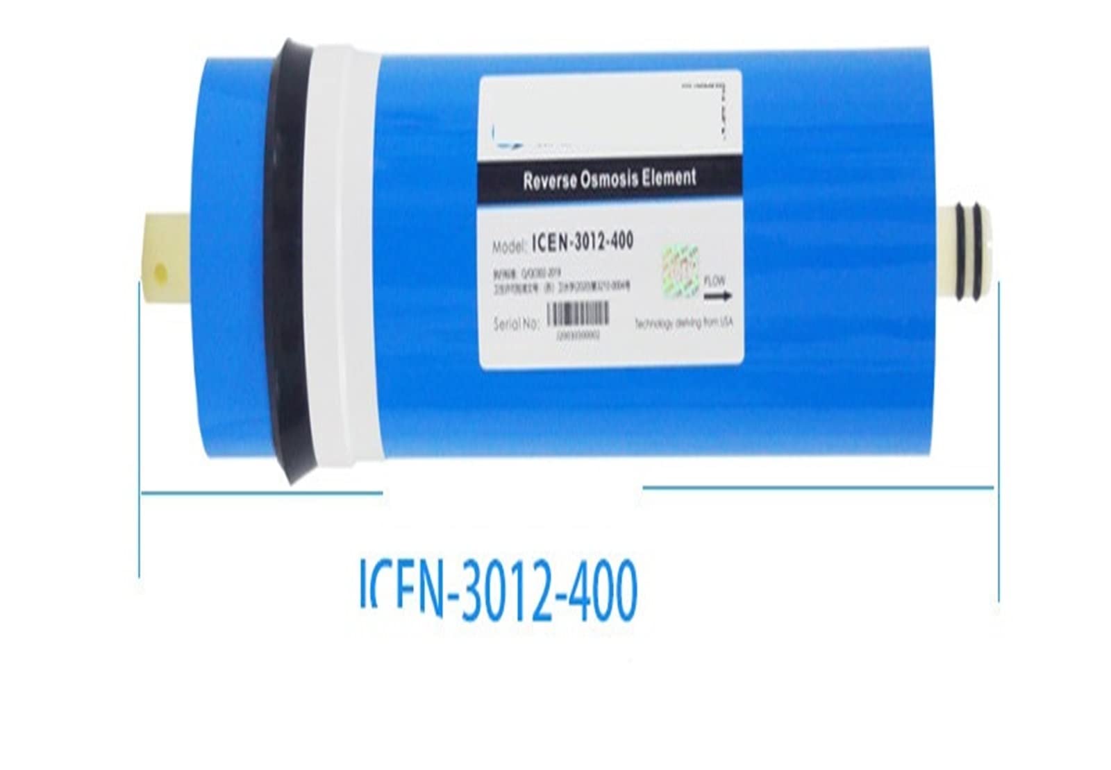 2 sztuk 400 Gpd filtr odwróconej osmozy RO membrana 3012-400 membrana filtry do wody wkłady Ro System filtr membranowy Bezpieczne materiały