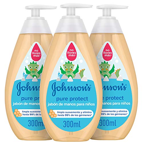 Johnson's Pure Protect - Jabón de manos 3 x 300 ml