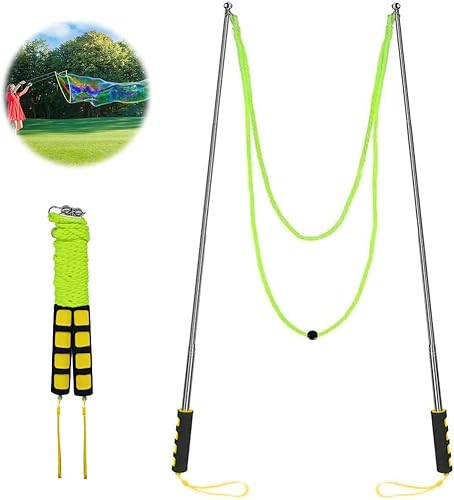 Varita de burbujas gigante para niños diseño de patente de acero inoxidable fácil de transportar para fiestas de burbujas de verano