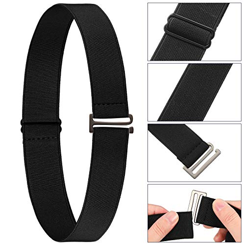 3 Pieces elastic belt for women Elastic Waist Belt Invisible No Show Belt Adjustable Stretch Free-Buckle Belt for Jeans Pants Dresses Skirts3