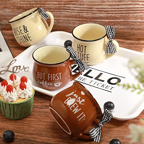 Patelai Espresso Cup, 5 Ounces Mini Coffee Mug Set, Christmas Gift For Women Mom Coffee Lover Farmhouse Coffee Bar Tiered Tray Decor Birthday Housewarming Gift (Simple Style) #TOP4