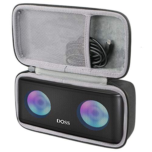co2CREA Hard Travel Case Replacement for DOSS SoundBox Plus Portable Wireless Bluetooth Speaker (Black Case)