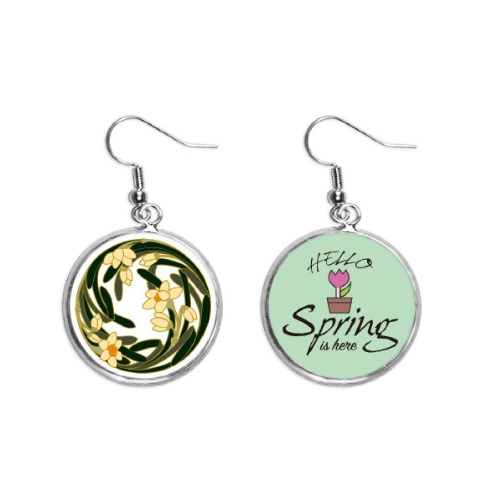 Pendientes de primavera con capullos de flor estilo joyas 5